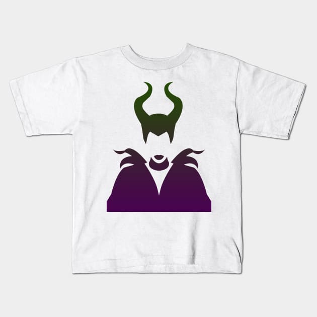 Maleficent Ombre / Purple and Green Kids T-Shirt by ijsw